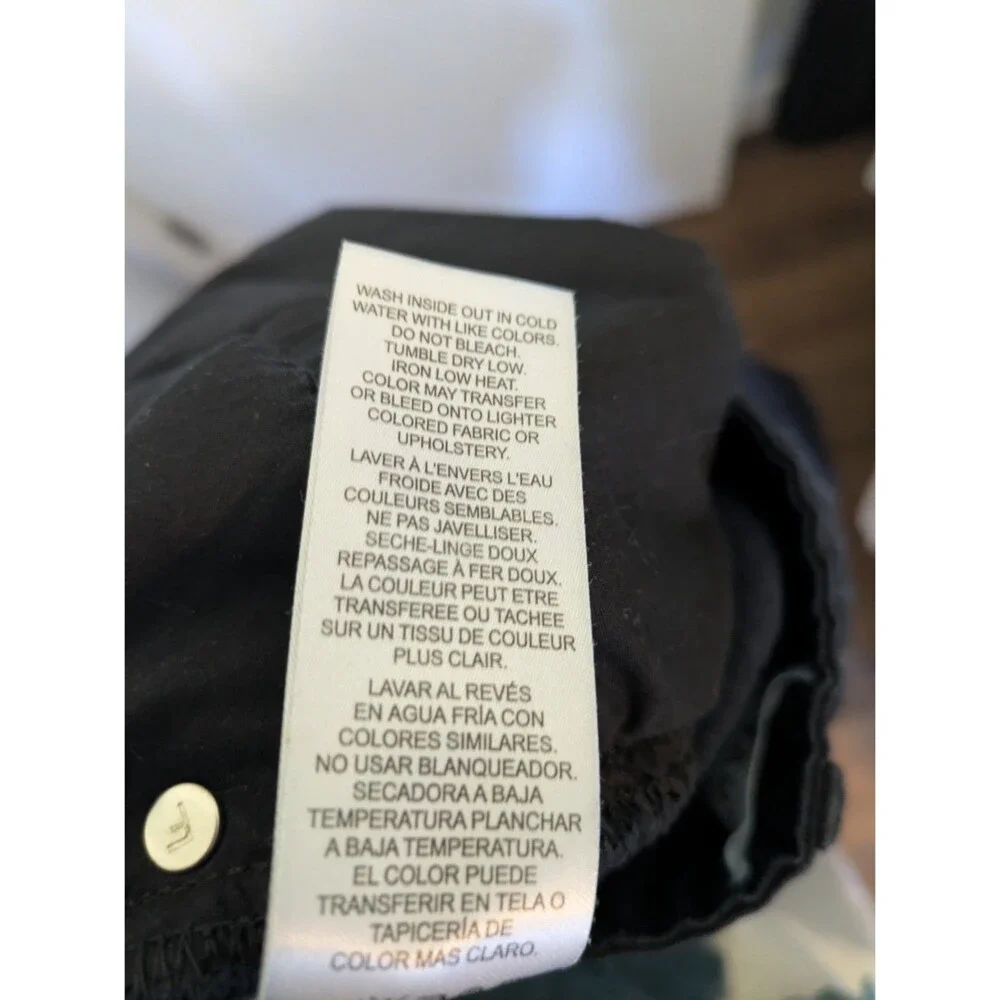 FRAME Extra Long Barrel Straight in Film NoirSize 30 Black Horseshoe - Picture 8 of 12